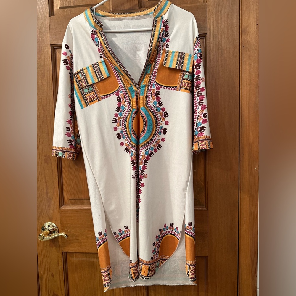 Gorgeous multi color dress or long shirt